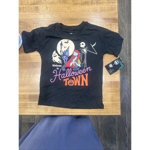 Welcome To Halloween Town T Shirt Nightmare Before Christmas Kids 5 6 Tim Burton